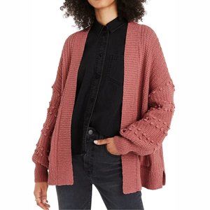 Madewell Bobble Cardigan in Mauve – Size S